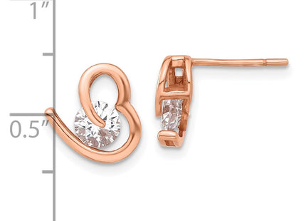 Sterling Silver Earrings Style QE17513RP - Classique Jewelry Inc.
