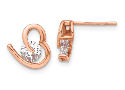 Sterling Silver Earrings Style QE17513RP - Classique Jewelry Inc.