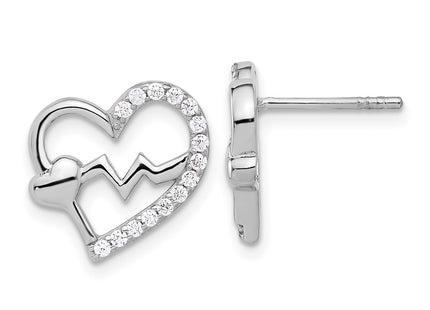 Sterling Silver Earrings Style QE17520 - Classique Jewelry Inc.