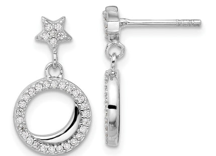 Sterling Silver Earrings Style QE17556 - Classique Jewelry Inc.