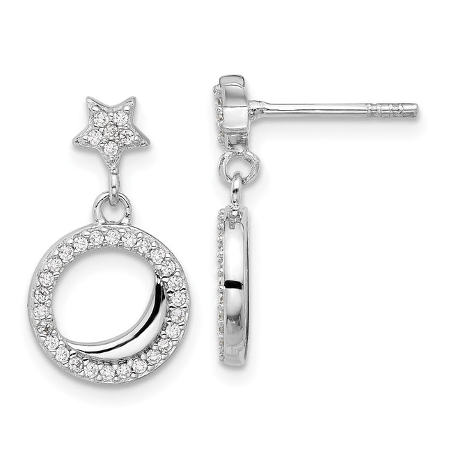 Sterling Silver Earrings Style QE17556 - Classique Jewelry Inc.