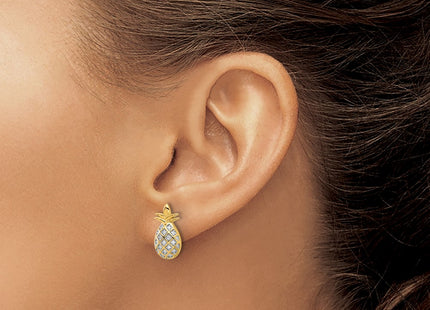 Sterling Silver Earrings Style QE17578GP - Classique Jewelry Inc.