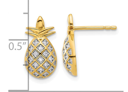 Sterling Silver Earrings Style QE17578GP - Classique Jewelry Inc.