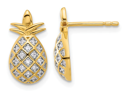 Sterling Silver Earrings Style QE17578GP - Classique Jewelry Inc.