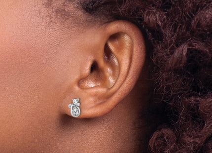 Sterling Silver Earrings Style QE17580 - Classique Jewelry Inc.