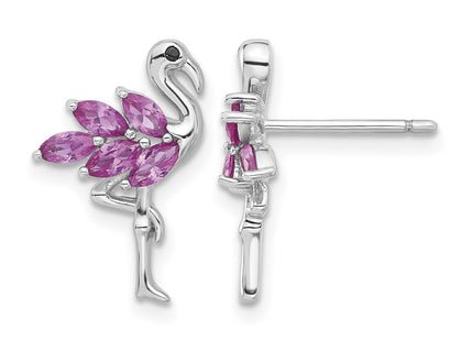 Sterling silver crystal earrings