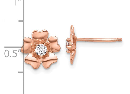 Sterling Silver Earrings Style QE17633RP - Classique Jewelry Inc.