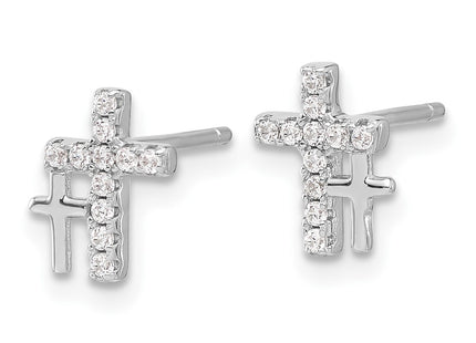 Sterling Silver Earrings Style QE17681 - Classique Jewelry Inc.