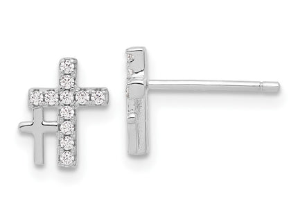 Sterling Silver Earrings Style QE17681 - Classique Jewelry Inc.