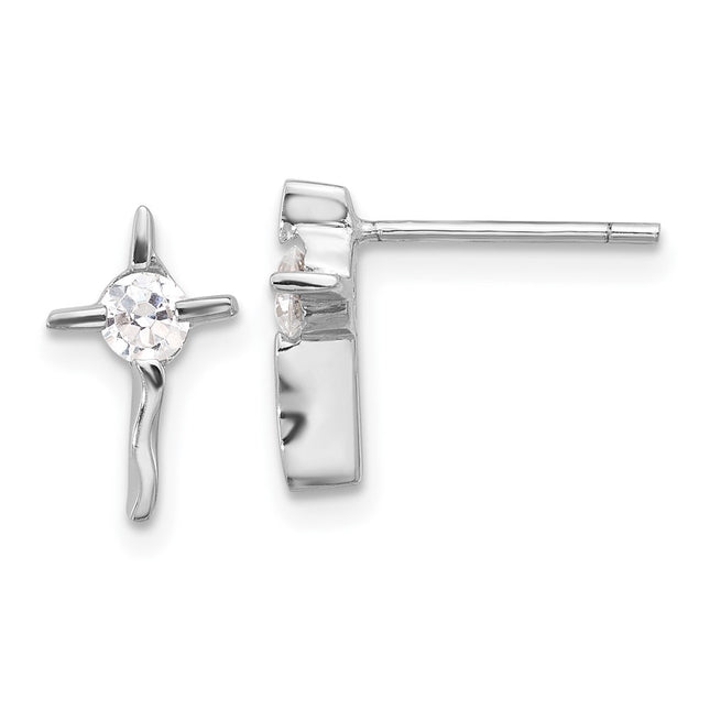 Sterling Silver Earrings Style QE17686 - Classique Jewelry Inc.