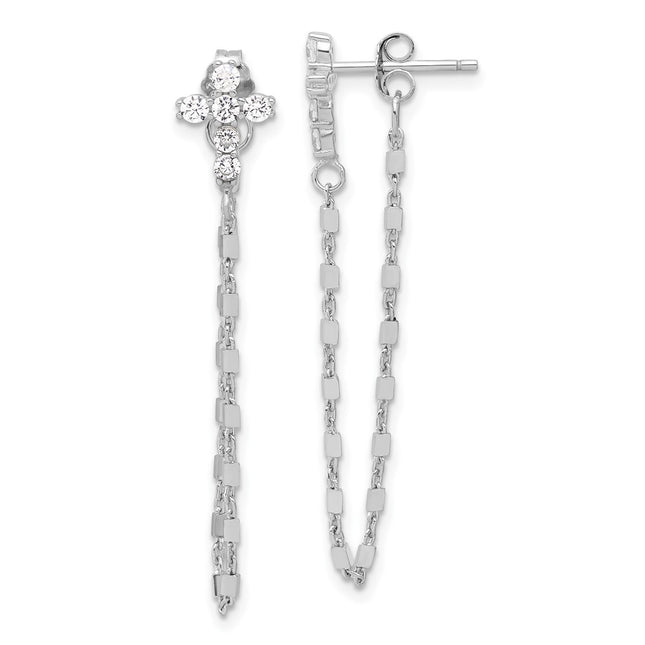 Sterling Silver Earrings Style QE17694 - Classique Jewelry Inc.