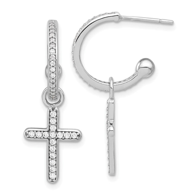 Sterling Silver Earrings Style QE17711 - Classique Jewelry Inc.