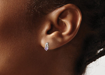 Sterling Silver Earrings Style QE17753AM - Classique Jewelry Inc.