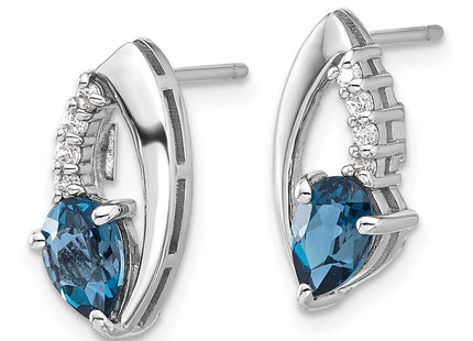 Sterling Silver Earrings Style QE17755BT - Classique Jewelry Inc.