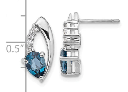 Sterling Silver Earrings Style QE17755BT - Classique Jewelry Inc.