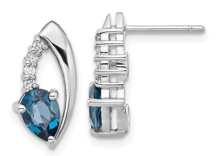 Sterling Silver Earrings Style QE17755BT - Classique Jewelry Inc.