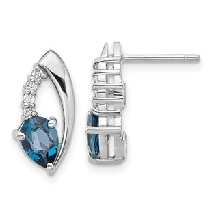 Sterling Silver Earrings Style QE17755BT - Classique Jewelry Inc.