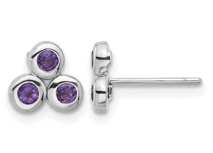 Sterling silver amethyst earrings