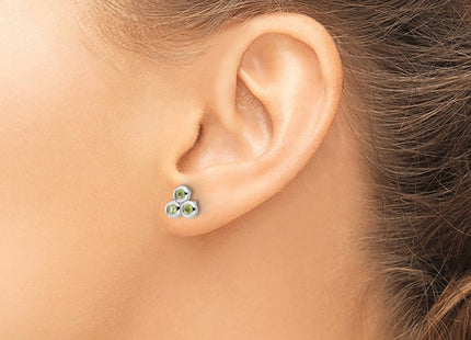 Sterling Silver Earrings Style QE17758PE - Classique Jewelry Inc.