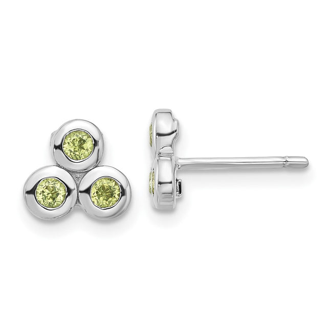 Sterling Silver Earrings Style QE17758PE - Classique Jewelry Inc.