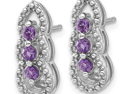 Sterling Silver Earrings Style QE17759AM - Classique Jewelry Inc.