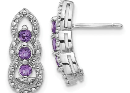 Sterling Silver Earrings Style QE17759AM - Classique Jewelry Inc.