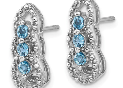 Sterling Silver Earrings Style QE17759BT - Classique Jewelry Inc.