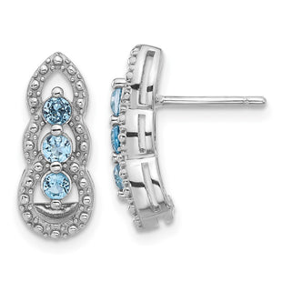 Sterling Silver Earrings Style QE17759BT - Classique Jewelry Inc.