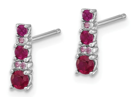 Sterling Silver Earrings Style QE17762R - Classique Jewelry Inc.