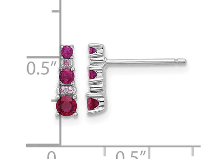 Sterling Silver Earrings Style QE17762R - Classique Jewelry Inc.