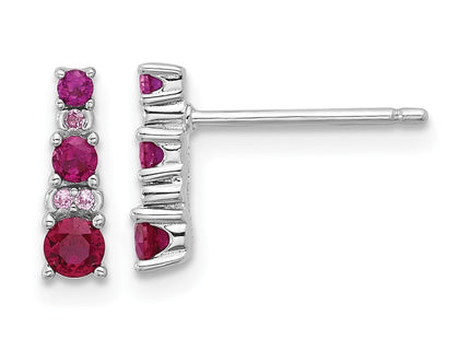 Sterling Silver Earrings Style QE17762R - Classique Jewelry Inc.