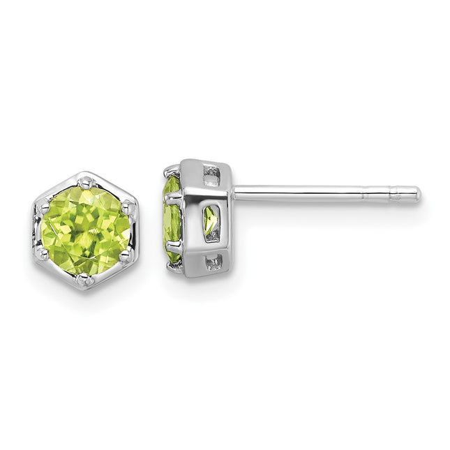 Sterling Silver Earrings Style QE17769PE - Classique Jewelry Inc.