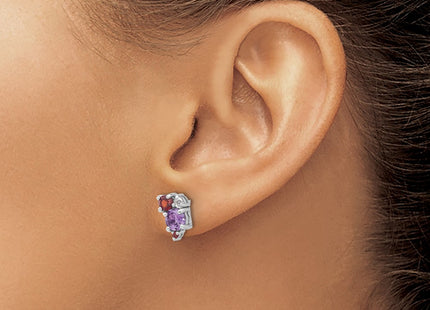 Sterling Silver Earrings Style QE17773AM - Classique Jewelry Inc.