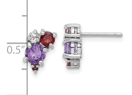 Sterling Silver Earrings Style QE17773AM - Classique Jewelry Inc.