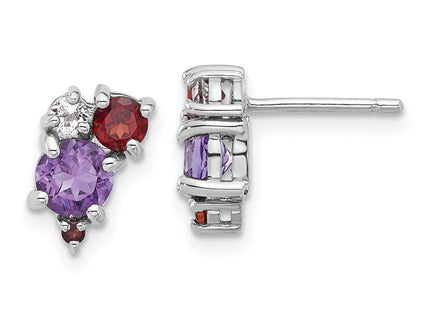 Sterling Silver Earrings Style QE17773AM - Classique Jewelry Inc.