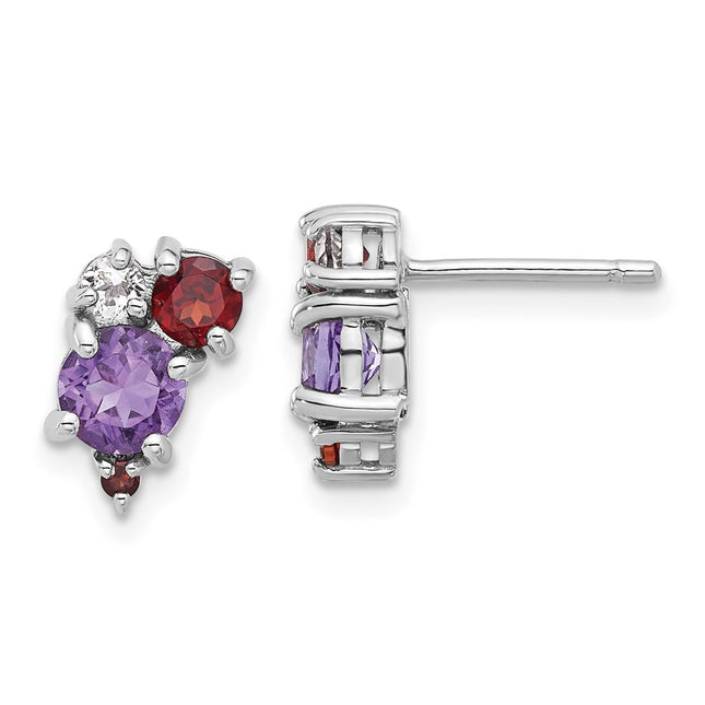 Sterling Silver Earrings Style QE17773AM - Classique Jewelry Inc.