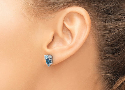 Sterling Silver Earrings Style QE17773BT - Classique Jewelry Inc.