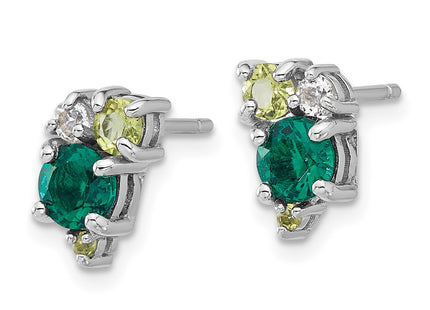 Sterling Silver Earrings Style QE17773CEM - Classique Jewelry Inc.