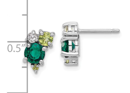 Sterling Silver Earrings Style QE17773CEM - Classique Jewelry Inc.