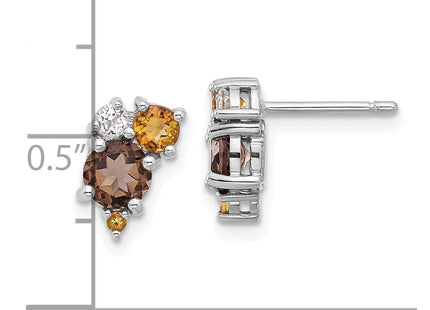 Sterling Silver Earrings Style QE17773SQ - Classique Jewelry Inc.