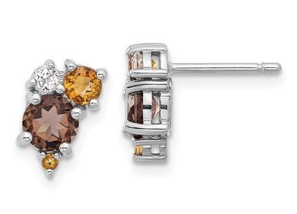 Sterling Silver Earrings Style QE17773SQ - Classique Jewelry Inc.