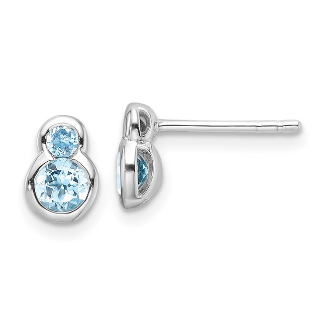 Sterling Silver Earrings Style QE17774BT - Classique Jewelry Inc.