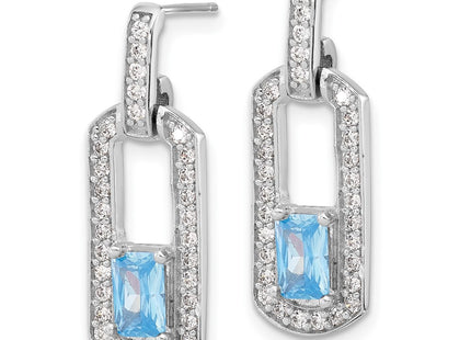 Sterling Silver Earrings Style QE17775BT - Classique Jewelry Inc.