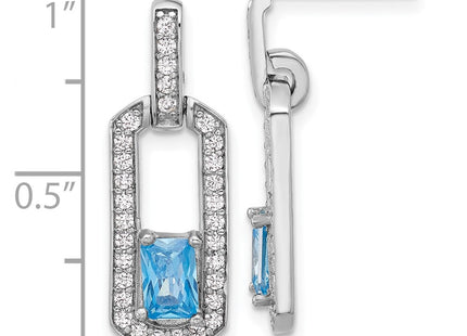 Sterling Silver Earrings Style QE17775BT - Classique Jewelry Inc.