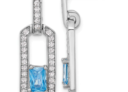 Sterling Silver Earrings Style QE17775BT - Classique Jewelry Inc.