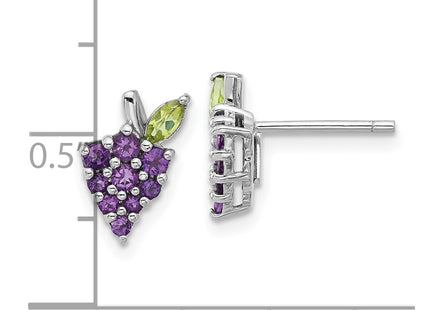 Sterling Silver Earrings Style QE17776AM - Classique Jewelry Inc.