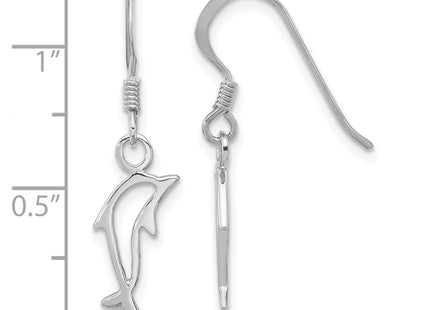 Sterling silver drop earrings, further view