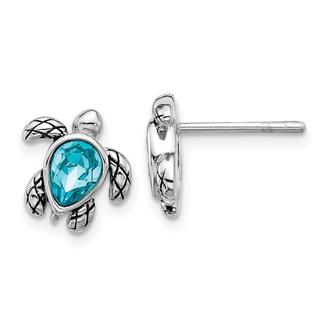 Sterling Silver Earrings Style QE17796DEC - Classique Jewelry Inc.