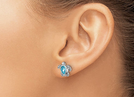 Sterling Silver Earrings Style QE17796MAR - Classique Jewelry Inc.