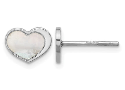 Sterling silver mother of pearl mother earrings